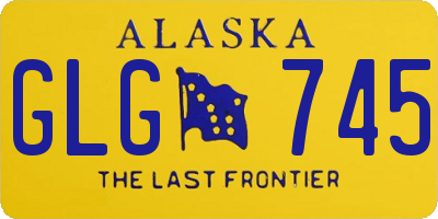 AK license plate GLG745