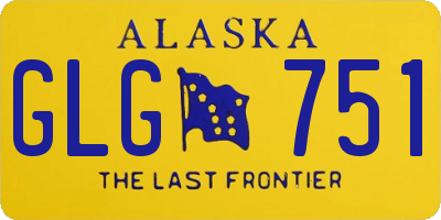 AK license plate GLG751