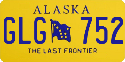 AK license plate GLG752