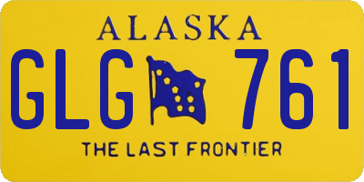 AK license plate GLG761