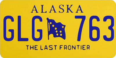 AK license plate GLG763