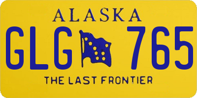 AK license plate GLG765