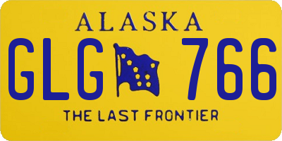 AK license plate GLG766