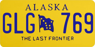 AK license plate GLG769