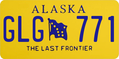 AK license plate GLG771