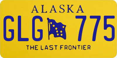 AK license plate GLG775