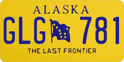 AK license plate GLG781