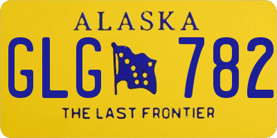 AK license plate GLG782