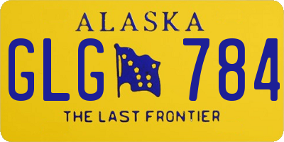 AK license plate GLG784