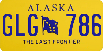 AK license plate GLG786
