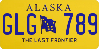 AK license plate GLG789