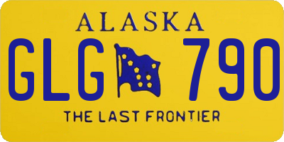 AK license plate GLG790