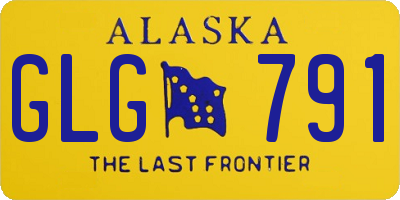 AK license plate GLG791