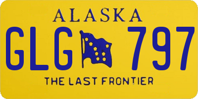 AK license plate GLG797