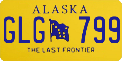 AK license plate GLG799