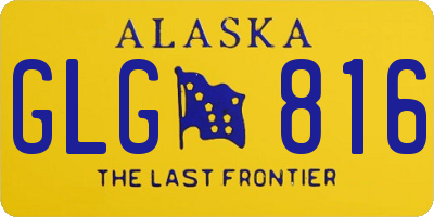 AK license plate GLG816