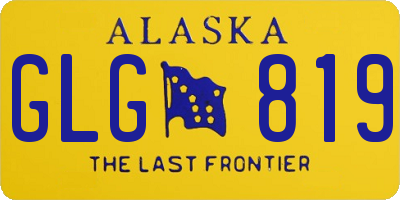 AK license plate GLG819