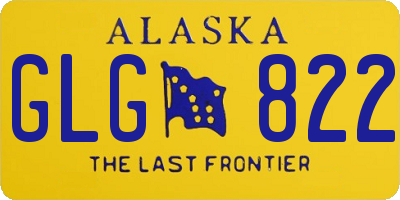 AK license plate GLG822