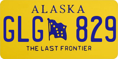 AK license plate GLG829
