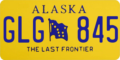 AK license plate GLG845