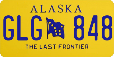 AK license plate GLG848