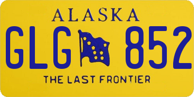 AK license plate GLG852