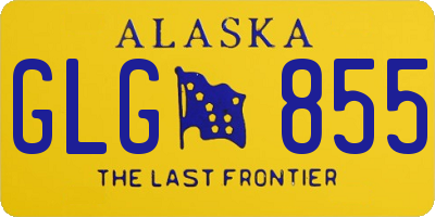 AK license plate GLG855