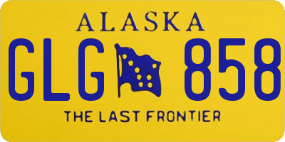 AK license plate GLG858