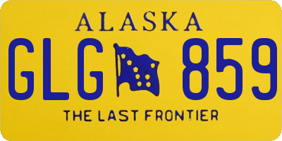AK license plate GLG859