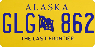 AK license plate GLG862