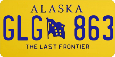 AK license plate GLG863
