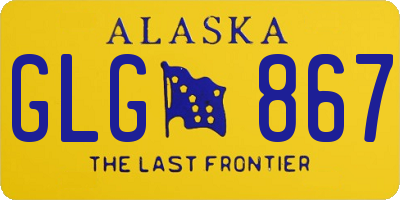 AK license plate GLG867
