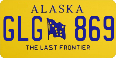 AK license plate GLG869