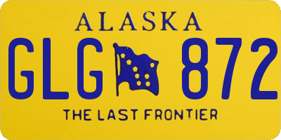 AK license plate GLG872