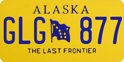 AK license plate GLG877