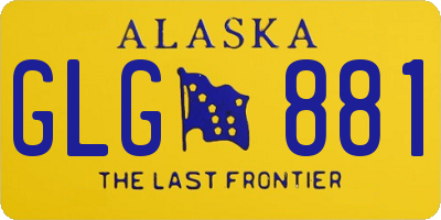 AK license plate GLG881