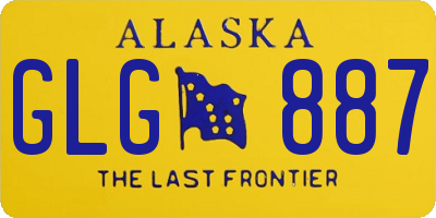 AK license plate GLG887
