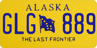 AK license plate GLG889