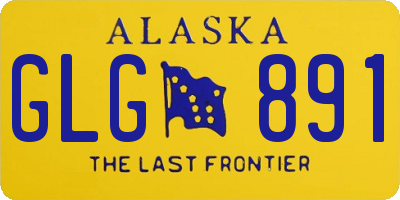 AK license plate GLG891