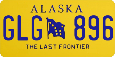 AK license plate GLG896