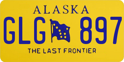 AK license plate GLG897