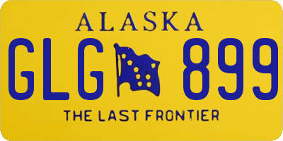 AK license plate GLG899