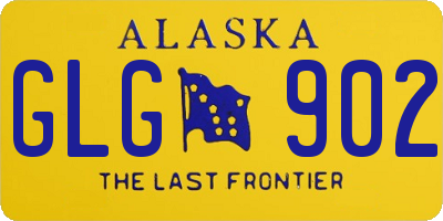 AK license plate GLG902