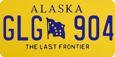 AK license plate GLG904