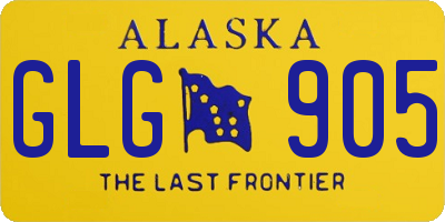 AK license plate GLG905
