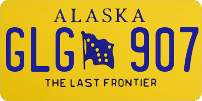 AK license plate GLG907
