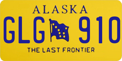 AK license plate GLG910