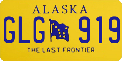 AK license plate GLG919