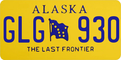 AK license plate GLG930