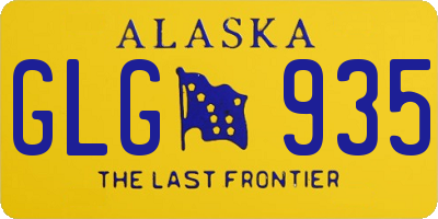 AK license plate GLG935